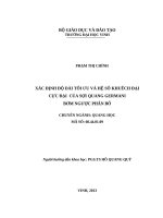 Xác định độ dài tối ưu và hệ số khuếch đại cực đại của sợi quang Germani bơm ngược phân bố