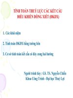 Bài giảng tính toán thủy lực điều khiển dòng xiết