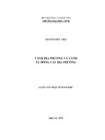 vành địa phương và vành tự đồng cấu địa phương