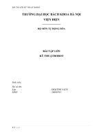 bài tập lớn kỹ thuật robot