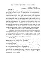 DẠY HỌC THEO ĐỊNH HƯỚNG CHUẨN đầu RA 