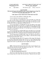 Kế hoạch triển khai đề án bảo vệ môi trường lưu vực sông cầu trên địa bàn tỉnh thái nguyên giai đoạn 2011   2015