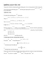 Toán cao cấp  không gian vector 