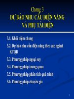 dự báo nhu cầu điện năng và phụ tải điện