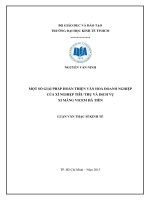 Một số giải pháp hoàn thiện văn hóa doanh nghiệp của xí nghiệp tiêu thụ và dịch vụ xi măng vicem hà tiên
