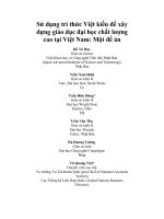 sử dụng trí thức việt kiều để xây dựng giáo dục đại học