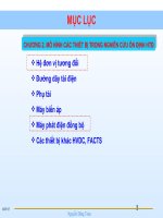 bài giản ổn định hệ thống điện mô hình thiết bị