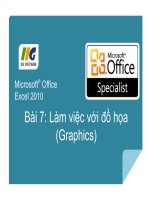 MOS excel  bài 7 làm việc với đồ họa (graphics) 