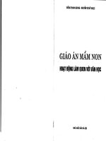 giáo án cho trẻ mầm non làm quen với văn học