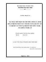 Sự thay đổi một số chỉ tiêu sinh lý, sinh hóa ở bệnh nhân suy tim do tăng huyết áp và bênh van tim tại bệnh viện Hữu Nghị đa khoa Nghệ An