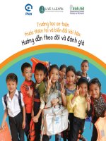 TRƯỜNG HỌC AN TOÀN TRƯỚC THIÊN TAI VÀ BIẾN ĐỔI KHÍ HẬU HƯỚNG DẪN THEO DÕI VÀ ĐÁNH GIÁ