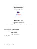 Thiết kế bộ nghịch lưu độc lập nguồn áp một pha