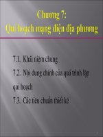 Qui hoạch mạng điện địa phương