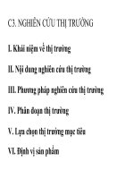 Marketing căn bản chương 3 nghiên cứu thị trường 