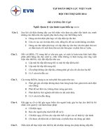 Bộ câu hỏi về trạm biến áp 110Kv