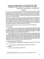 tìm hiểu thành phần và số lượng rác thải sinh hoạt nông hộ ở xã an bình cần thơ