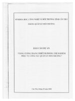 Tăng cường trang bị thiết bị phòng thí nghiệm phục vụ công tác quản lý môi trường