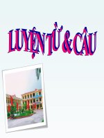 Luyện từ và câu lớp 3 tuần 6