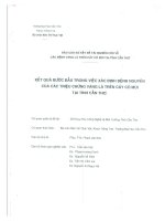 kết quả bước đầu trong việc xác định bệnh nguyên của các triệu chứng vàng lá trên cây có múi tại tỉnh cần thơ