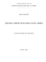 Phương trình tích phân ngẫu nhiên 