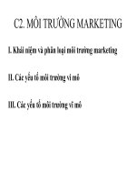 Marketing căn bản chương 2 môi trường marketing 
