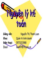 Nguyên lý kế toán chương 1 bản chất và đối tượng của kế toán 
