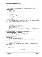 bài tập lớn thiết kế đường hầm thủy công