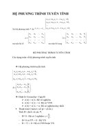 Toán cao cấp  hệ phương trình tuyến tính 