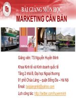bài giảng marketing cơ bản 