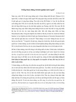 chống tham nhũng từ kinh nghiệm nước ngoài