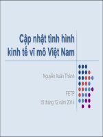 Cập nhật tình hình kinh tế vĩ mô việt nam 2014 