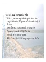 Biện pháp chống thấm công trình thủy lợi