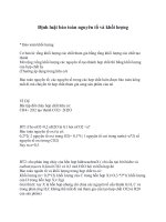 Định luật bảo toàn nguyên tố và khối lượng