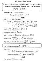 Bài toán chứng minh thi thpt quốc gia