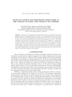 STUDY ON LATTICE AND ELECTRONIC STRUCTURES AT THE SURFACE OF BATIO3 THIN FILMS BY DFT METHOD 