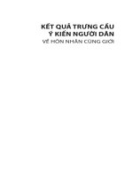 Kết quả trưng cầu ý kiến người dân về hôn nhân cùng giới 2013 