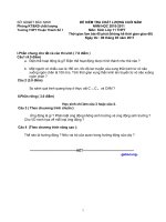 ĐỀ THI+DAP AN KI II  SINH 11 THPT TT SỐ 1