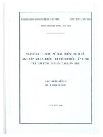 nghiên cứu một số đặc điểm dịch tễ nguyên nhân, điều trị viêm phổi cấp tính trẻ em từ 03 tuổi tại cần thơ