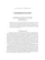 AUTOIONIZATION FROM a SYSTEM WITH LORENTZIAN CONTINUUM