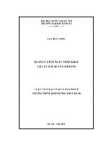Quản lý thuế xuất nhập khẩu tại Cục Hải quan Cao Bằng