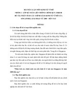 Phân tích các chính sách kinh tế vĩ mô của singapore giai đoạn từ 2000 đến nay