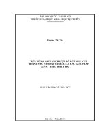 Phân vùng nguy cơ trượt lở đất khu vực thành phố yên bái và đề xuất các giải pháp giảm thiểu thiệt hại 