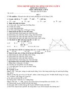 Bộ đề kiểm tra hình chương 1 lớp 8