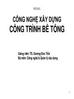 giáo trình công nghệ xây dựng BTCT