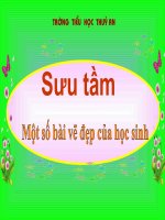 Suu tam mot so bai ve dep cua hoc sinh.ppt