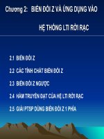 biến đổi z và ứng dụng vào hệ thống LTI rời rạc