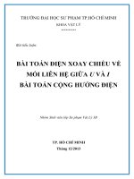 Bài toán điện xoay chiều về mối liên hệ giữa u và i bài toán cộng hưởng điện