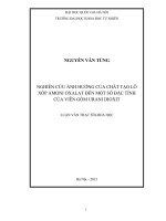 Nghiên cứu ảnh hưởng của chất tạo lỗ xốp Amoni Oxalat đến vài đặc tính của viên gốm Urani Dioxit