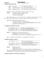 tài liệu ngữ pháp tiến anh thcs