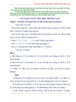 các dạng toán lớp 4, 5 thường gặp